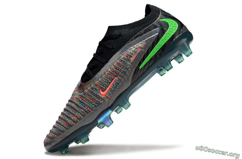 Nike Phantom 6 Elite AG Football Boots - Black/Grey/Silver 5