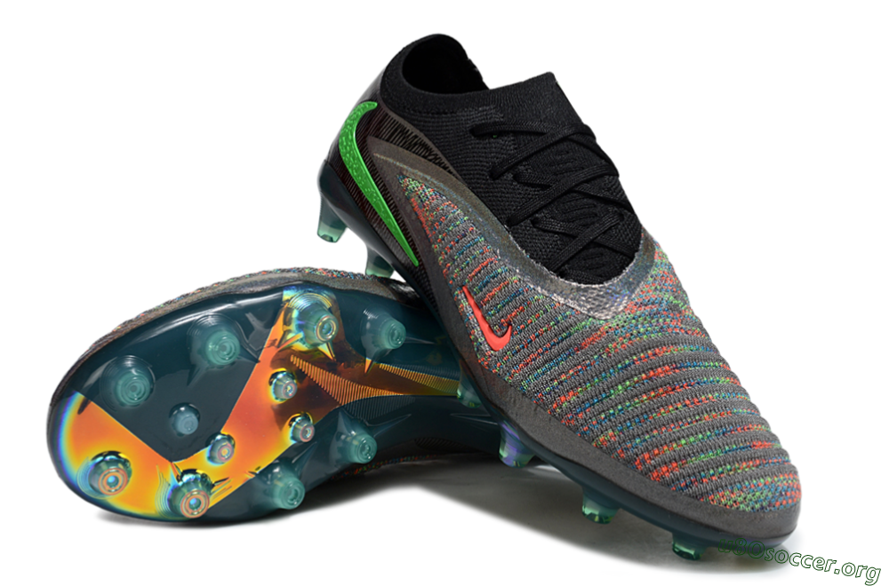 Nike Phantom 6 Elite AG Football Boots - Black/Grey/Silver 0