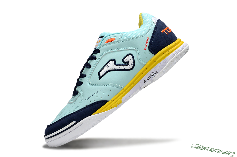 Joma Top Flex IC Football Shoes - Jade/Silver/Blue 5