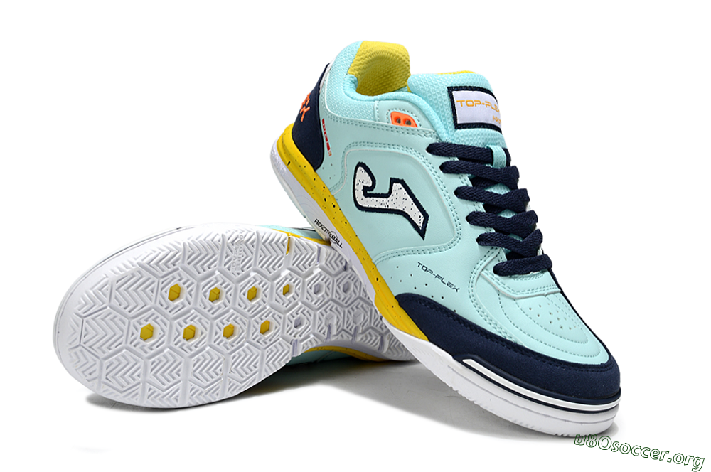 Joma Top Flex IC Football Shoes - Jade/Silver/Blue 0