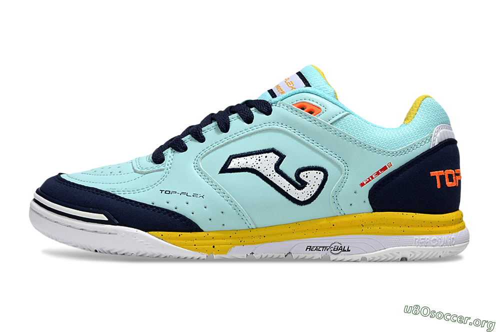 Joma Top Flex IC Football Shoes - Jade/Silver/Blue 3