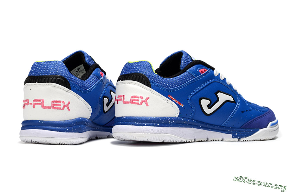 Joma Top Flex IC Football Shoes - Blue/White/Pink 6