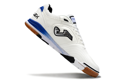 Joma Top Flex IC Football Shoes - White/Silver/Blue