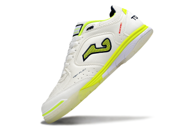 Joma Top Flex IC Football Shoes - White/Yellow/Black