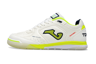Joma Top Flex IC Football Shoes - White/Yellow/Black
