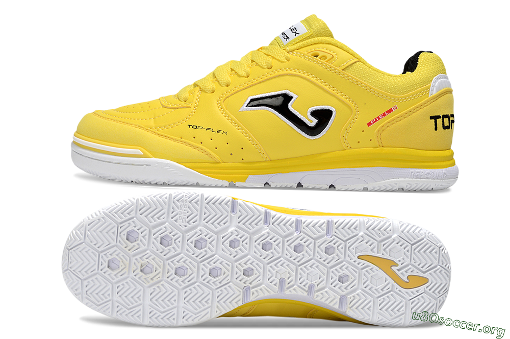 Joma Top Flex IC Football Shoes - Yellow/Black/White 1