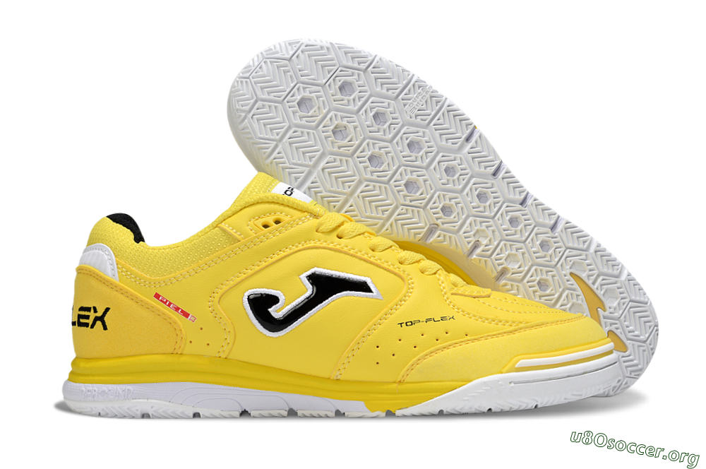 Joma Top Flex IC Football Shoes - Yellow/Black/White 2