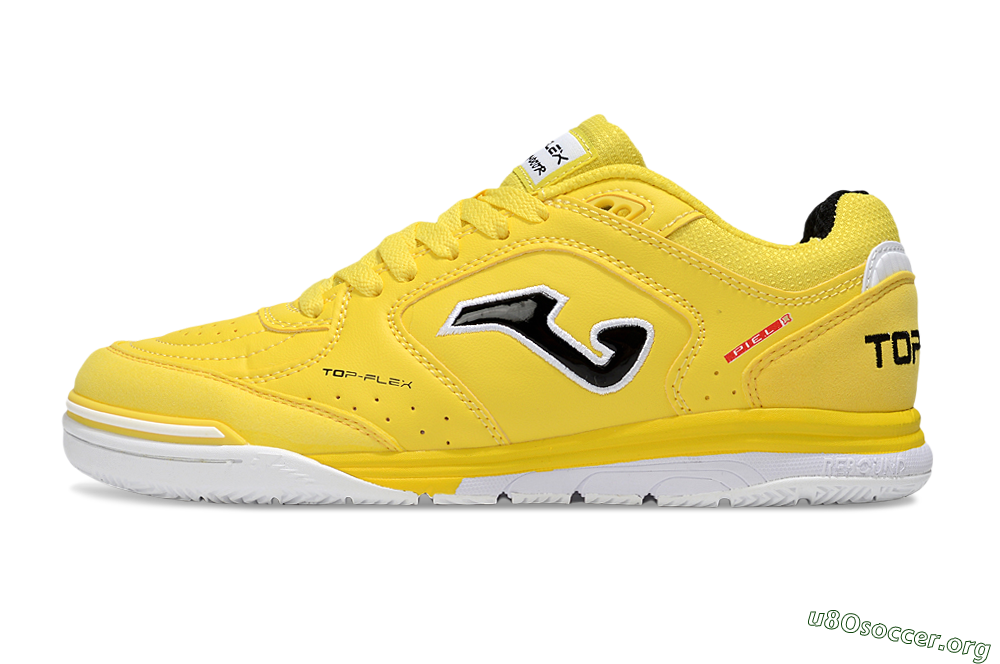 Joma Top Flex IC Football Shoes - Yellow/Black/White 3