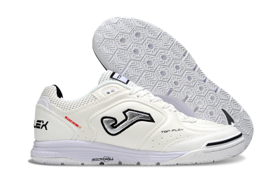 Joma Top Flex IC Football Shoes - White/Silver/Black