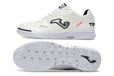 Joma Top Flex IC Football Shoes - White/Silver/Black