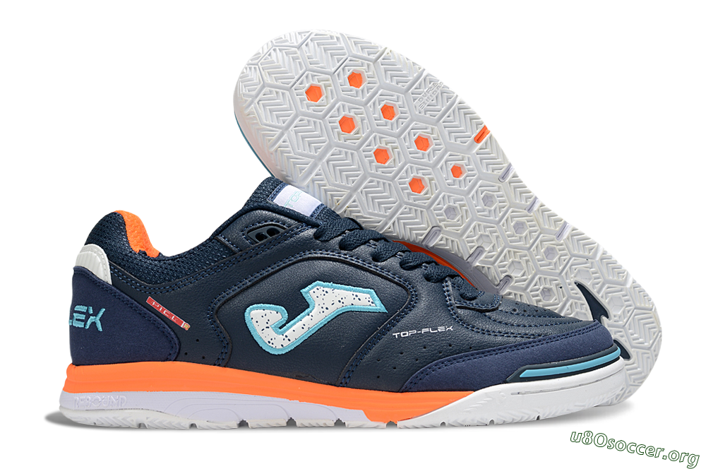 Joma Top Flex IC Football Shoes - Blue/White/Jade 2