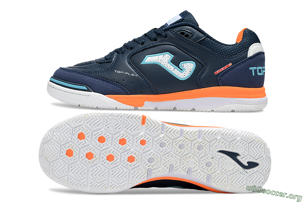 Joma Top Flex IC Football Shoes - Blue/White/Jade 1