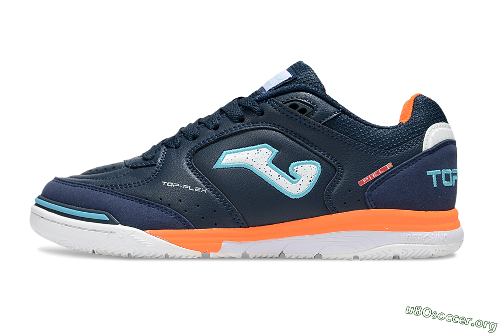 Joma Top Flex IC Football Shoes - Blue/White/Jade 3