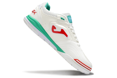 Joma Top Flex IC Football Shoes - White/Red/Green