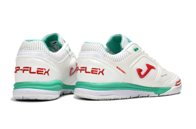 Joma Top Flex IC Football Shoes - White/Red/Green