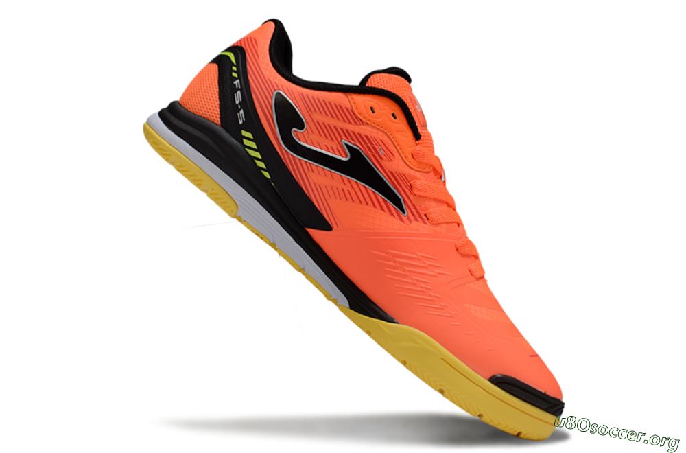 Joma Top Flex IC Football Shoes - Red/Black/Yellow 4