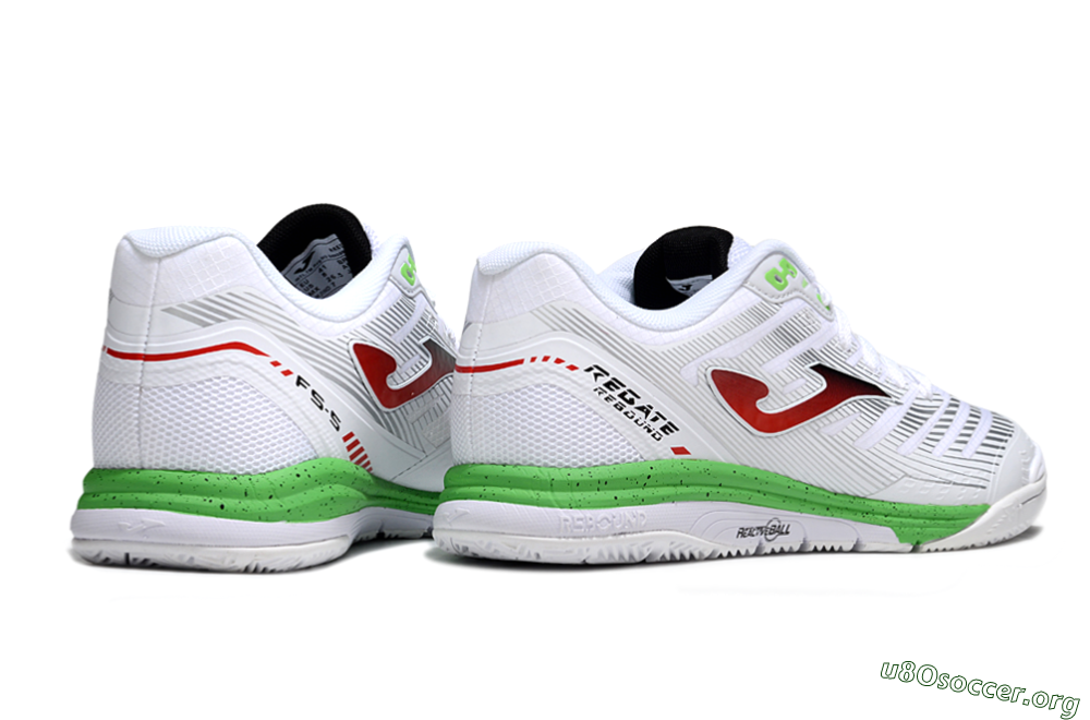 Joma Top Flex IC Football Shoes - White/Red/Yellow 6