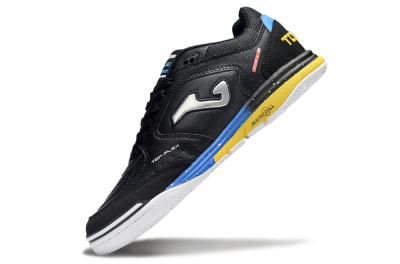 Joma Top Flex IC Football Shoes - Black/Silver/Yellow
