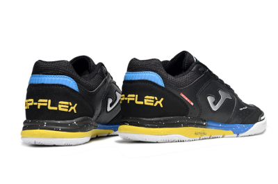 Joma Top Flex IC Football Shoes - Black/Silver/Yellow