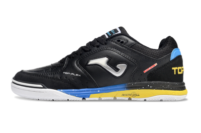 Joma Top Flex IC Football Shoes - Black/Silver/Yellow