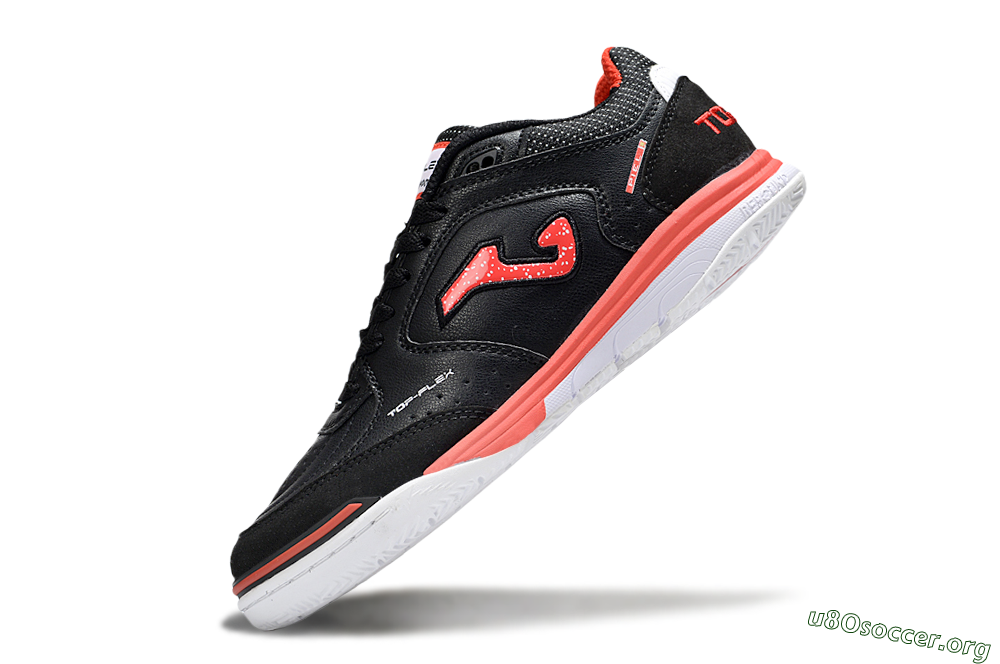Joma Top Flex IC Football Shoes - Black/Red/White 5