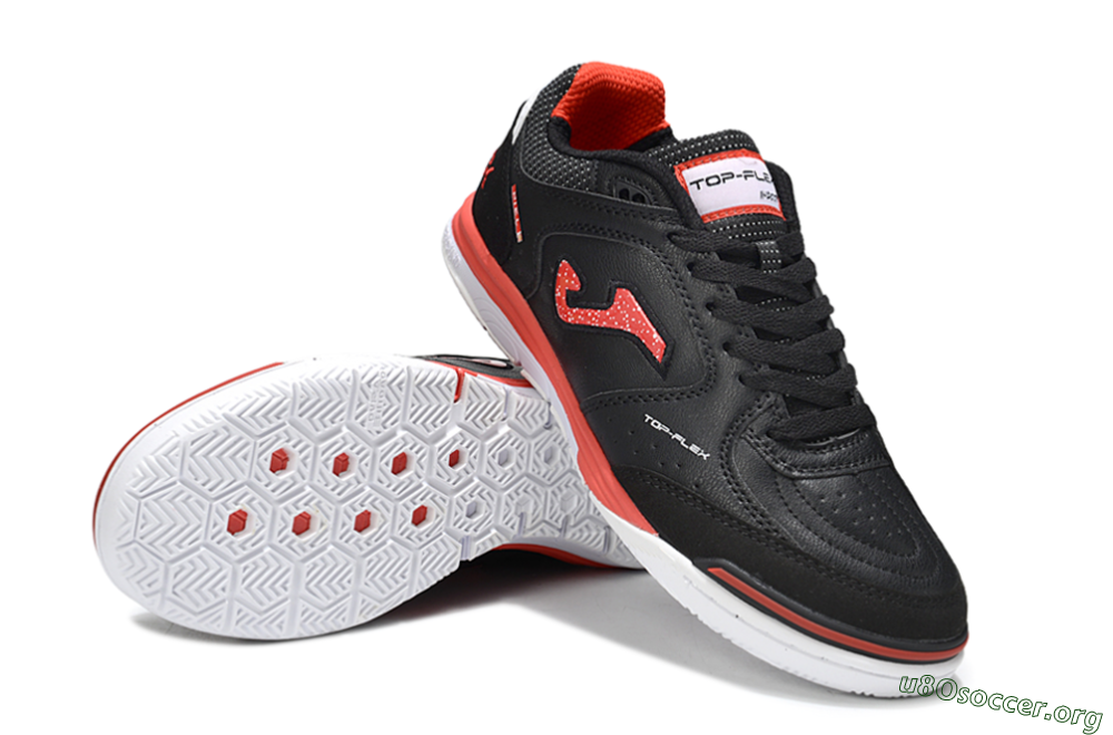 Joma Top Flex IC Football Shoes - Black/Red/White 0