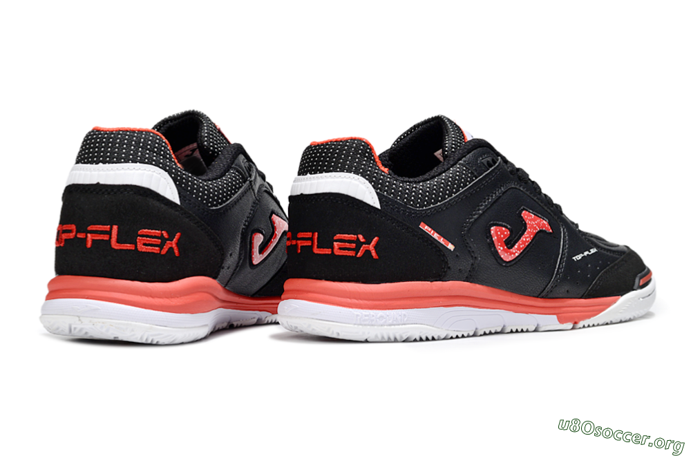 Joma Top Flex IC Football Shoes - Black/Red/White 6