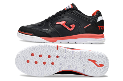 Joma Top Flex IC Football Shoes - Black/Red/White