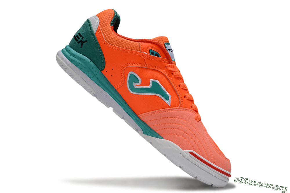 Joma Top Flex IC Football Shoes - Red/Jade/White 4