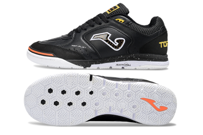 Joma Top Flex IC Football Shoes - White/Black/Yellow