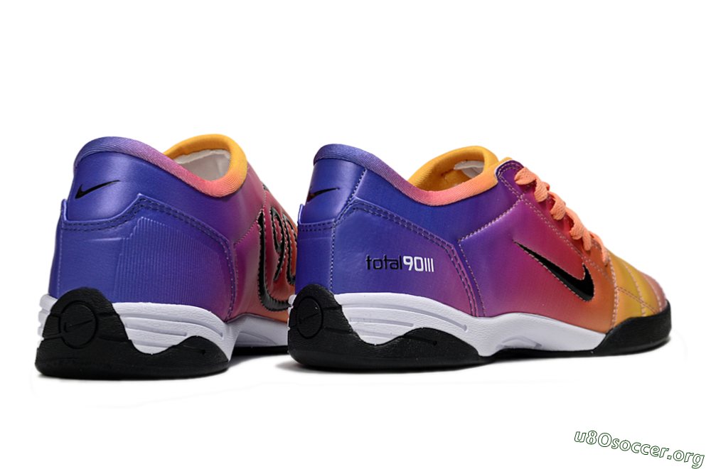 Nike Total 90 III IC Football Shoes - Pink/Yellow/Purple 6
