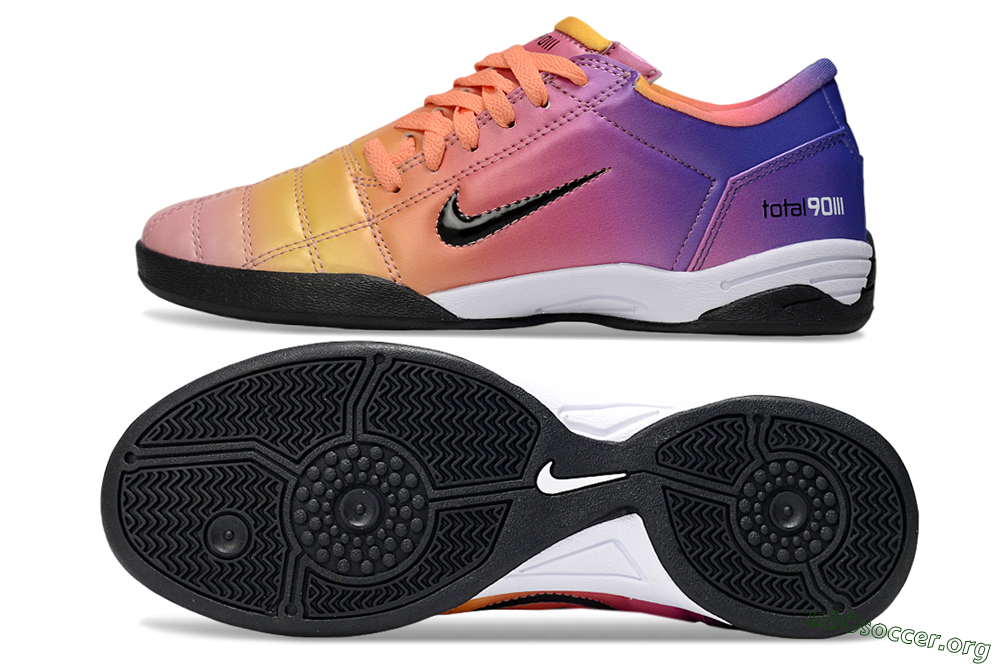 Nike Total 90 III IC Football Shoes - Pink/Yellow/Purple 1