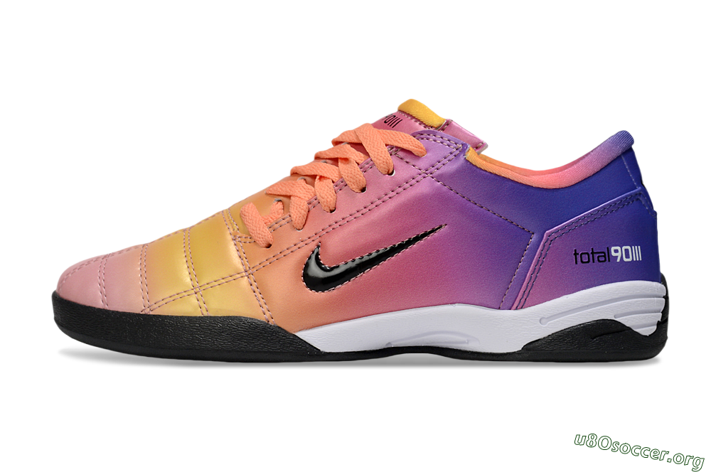 Nike Total 90 III IC Football Shoes - Pink/Yellow/Purple 3