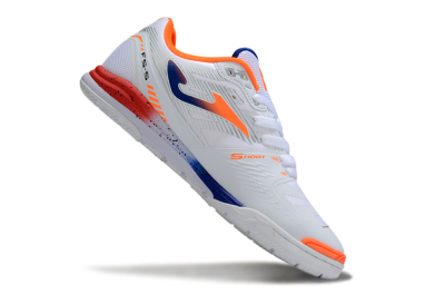Joma Top Flex IC Football Shoes - White/Blue/Red