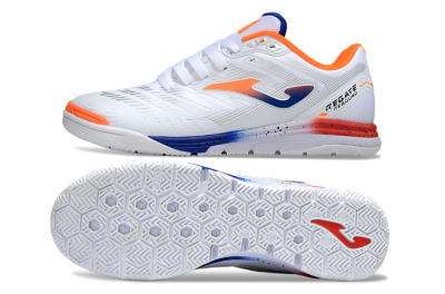 Joma Top Flex IC Football Shoes - White/Blue/Red