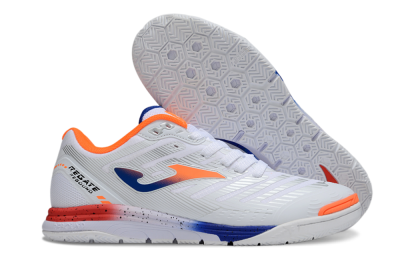 Joma Top Flex IC Football Shoes - White/Blue/Red