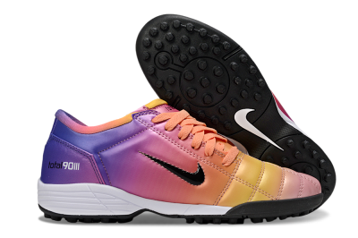 Nike Total 90 III TF Football Shoes - Pink/Yellow/Purple