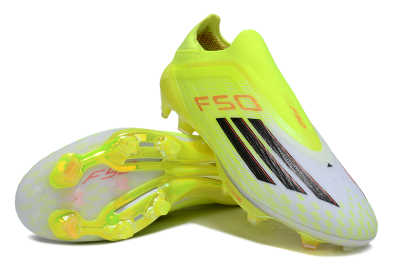 Adidas F50+ Elite Lightstrike Pro Laceless FG Football Boots - Yellow/Black/Red
