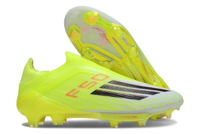 Adidas F50+ Elite Lightstrike Pro Laceless FG Football Boots - Yellow/Black/Red