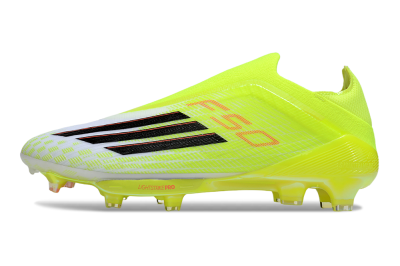 Adidas F50+ Elite Lightstrike Pro Laceless FG Football Boots - Yellow/Black/Red