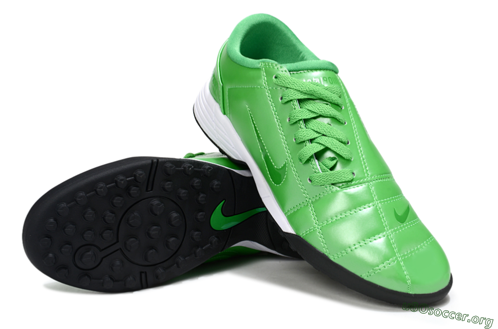 Nike Total 90 III TF Football Shoes - Green/White 0