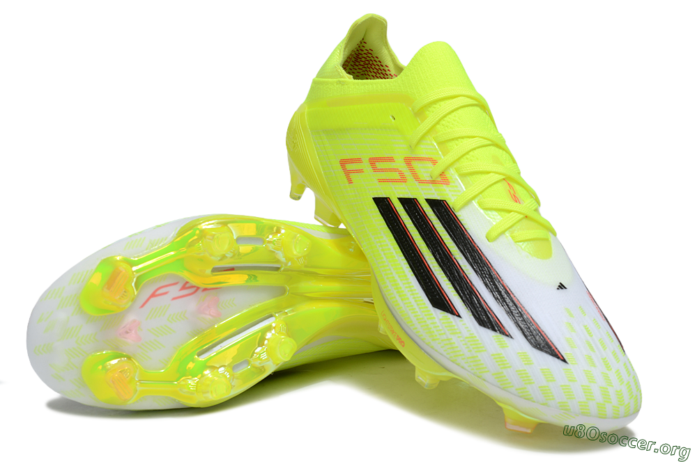 Adidas F50+ Elite Lightstrike Pro FG Football Boots - Yellow/Black/Red 0