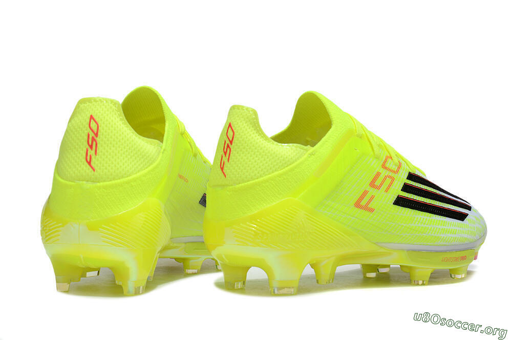 Adidas F50+ Elite Lightstrike Pro FG Football Boots - Yellow/Black/Red 6