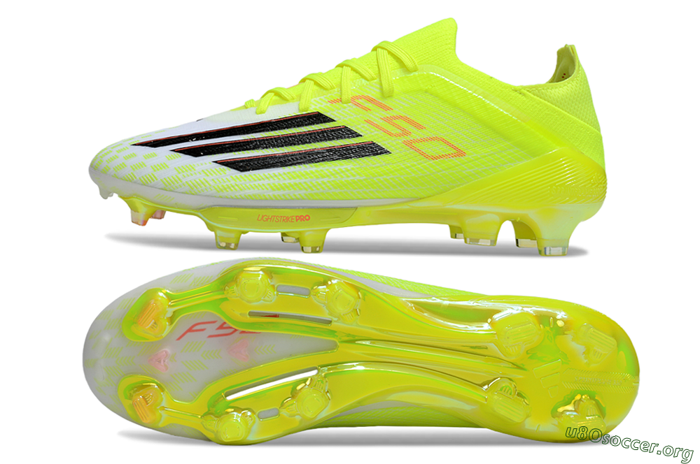 Adidas F50+ Elite Lightstrike Pro FG Football Boots - Yellow/Black/Red 1