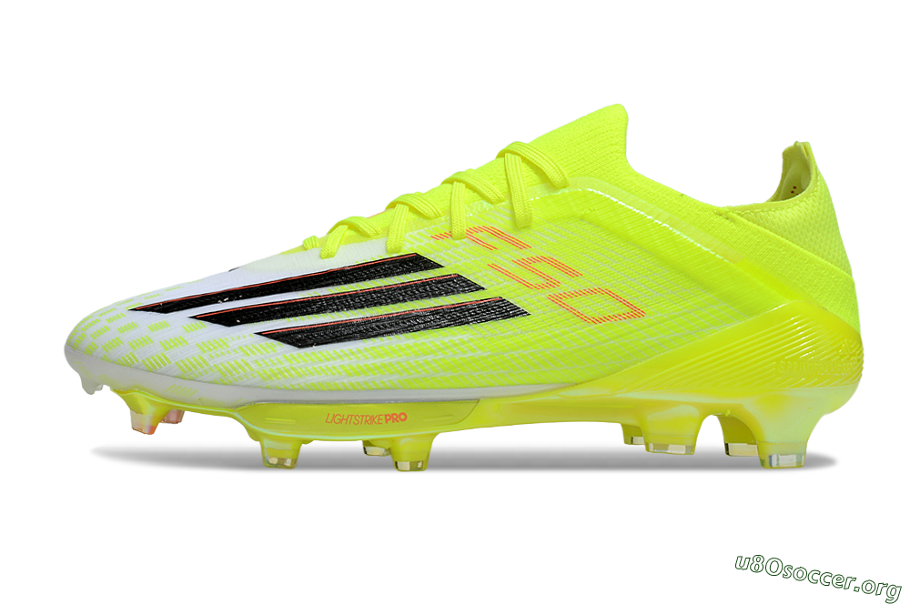 Adidas F50+ Elite Lightstrike Pro FG Football Boots - Yellow/Black/Red 3