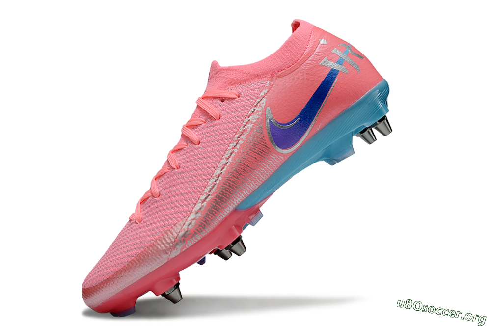 Nike Air Zoom Mercurial Vapor 16 Elite SG Football Boots - Red/Silver/Blue 5