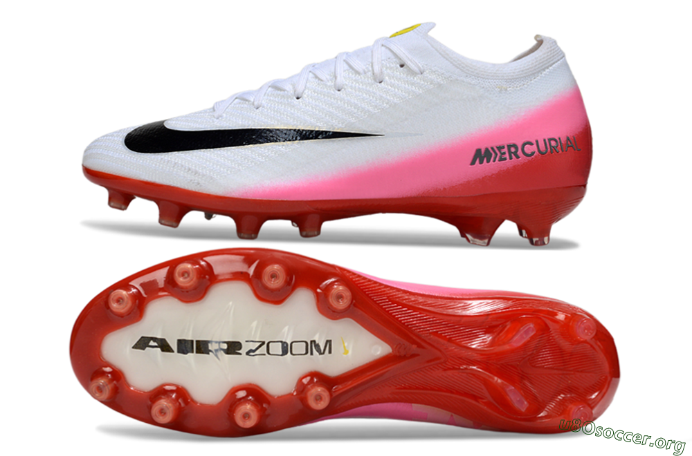 Nike Air Zoom Mercurial Vapor 16 Elite AG Football Boots - White/Black/Red 1