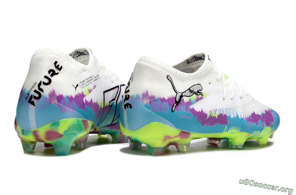 Puma Future 8 Ultimate FG Football Boots - White/Purple/Blue 6
