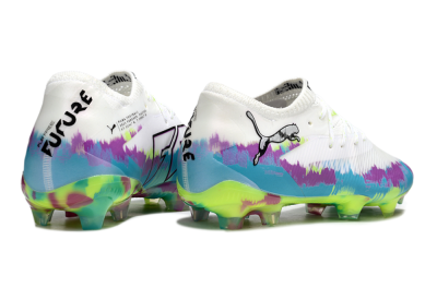 Puma Future 8 Ultimate FG Football Boots - White/Purple/Blue