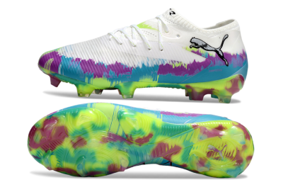 Puma Future 8 Ultimate FG Football Boots - White/Purple/Blue